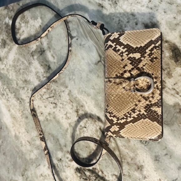 Brighton NEW Snake Print Leather Wallet with Strap - COMES WITH DUSTBAG!! - Picture 5 of 15